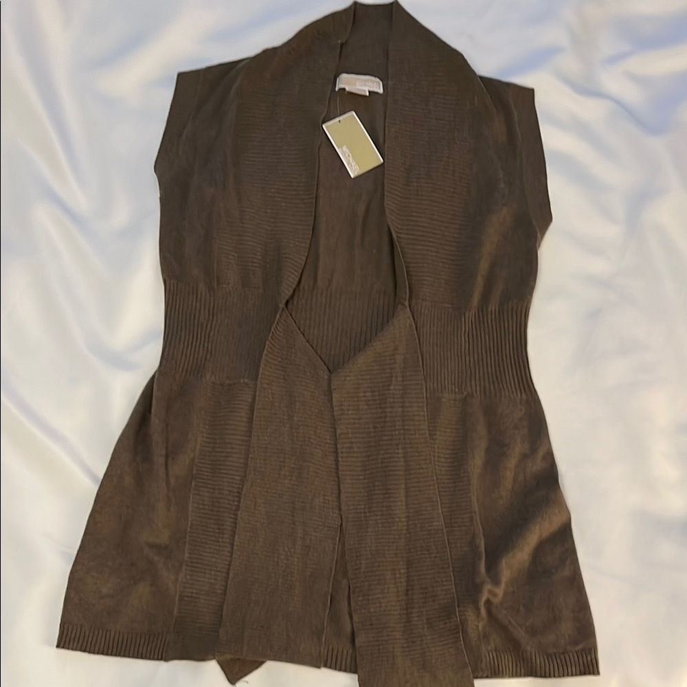 Michael Kors Sleeveless Moss Duster - Picture 2 of 6
